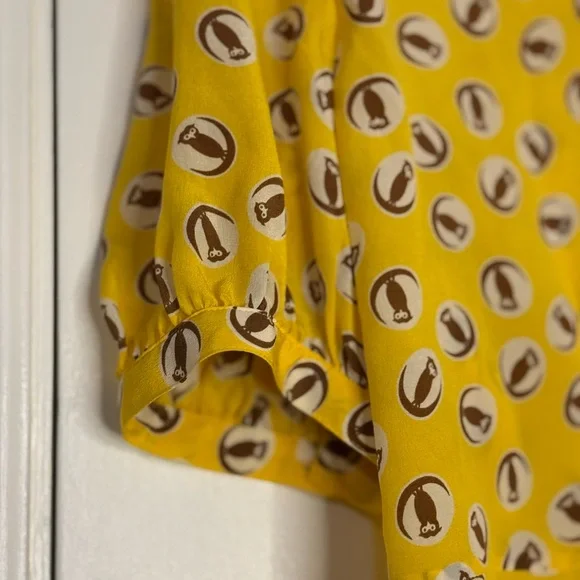 Girls From Savoy Silk Blouse Anthropologie - Picture 4 of 6